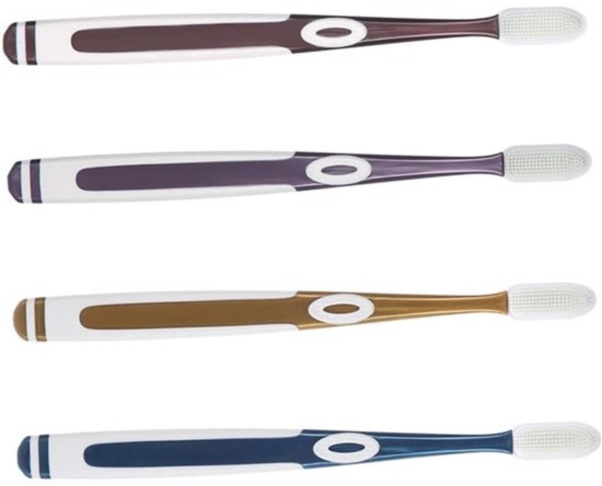 Tandenreinigingssets - Mondverzorging - Dagelijkse mondhygiëne - Ergonomisch ontwerp - 2 Sets van 4 stuks - Diverse kleuren