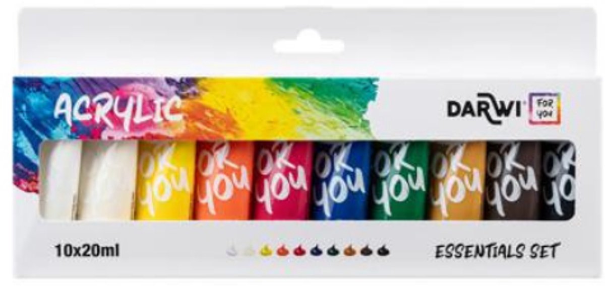 Darwi For You acrylverf set 10 x 20 ml