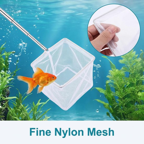 4 Stks Aquarium Garnalen Net, Kleine Fish Tank Tool Uitschuifbare — afbeelding 3