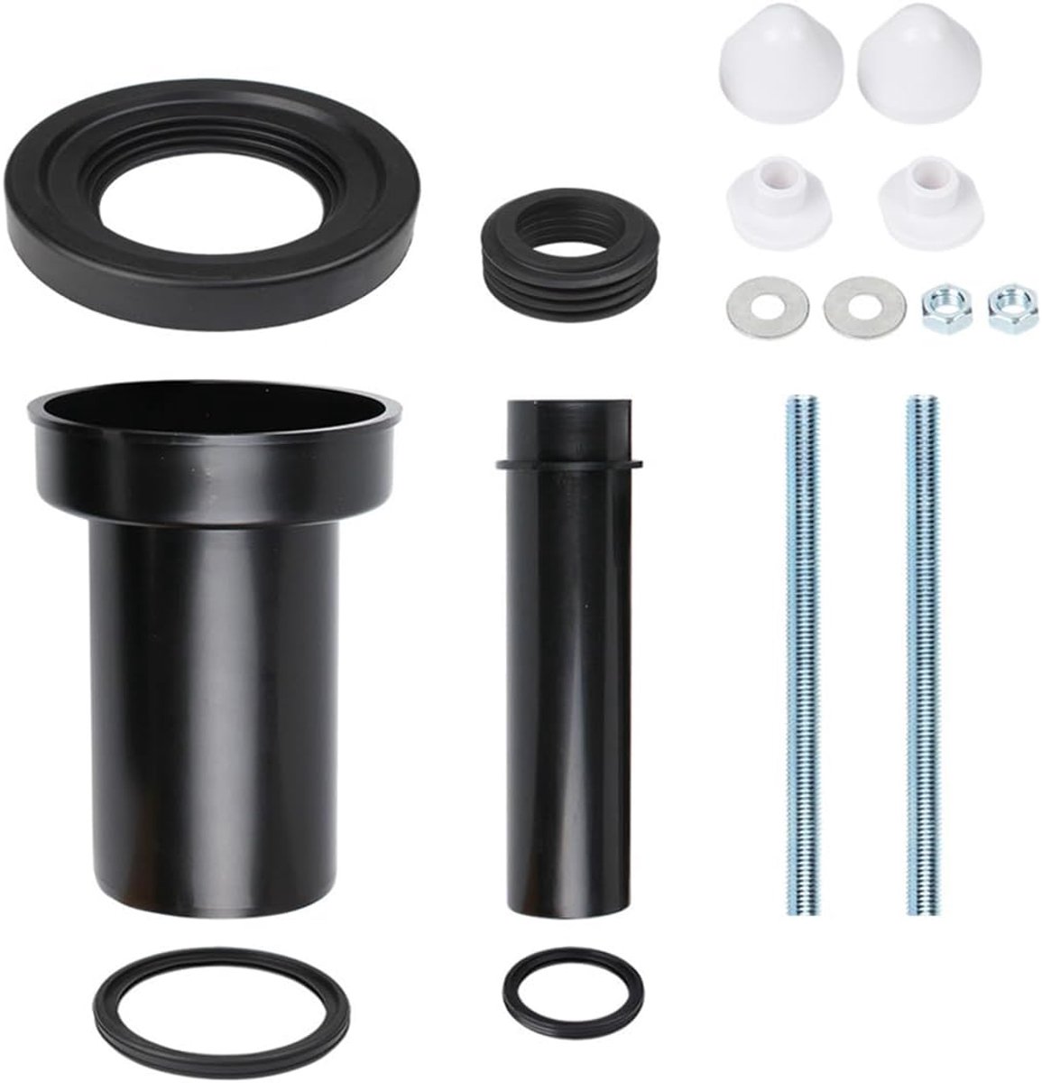 Dailygoods- Aansluitbuisset Duurzaam Rubber - Aansluitpijp - Wandtoilet - Reservoirframe - Installatiekit - Betrouwbare Prestaties - Toiletaansluiting
