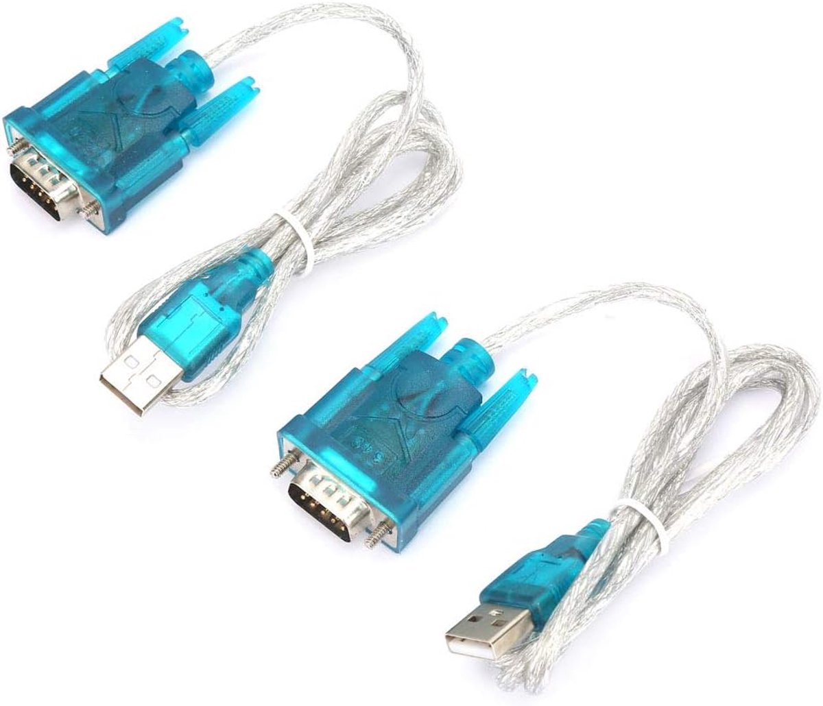 naar RS232 Seriële Adapter 2 Stuks - 9 Pin Converter Kabel Compatibel met 7/XP/Vista 32/64 Bit voor Modem, Camera en ISDN