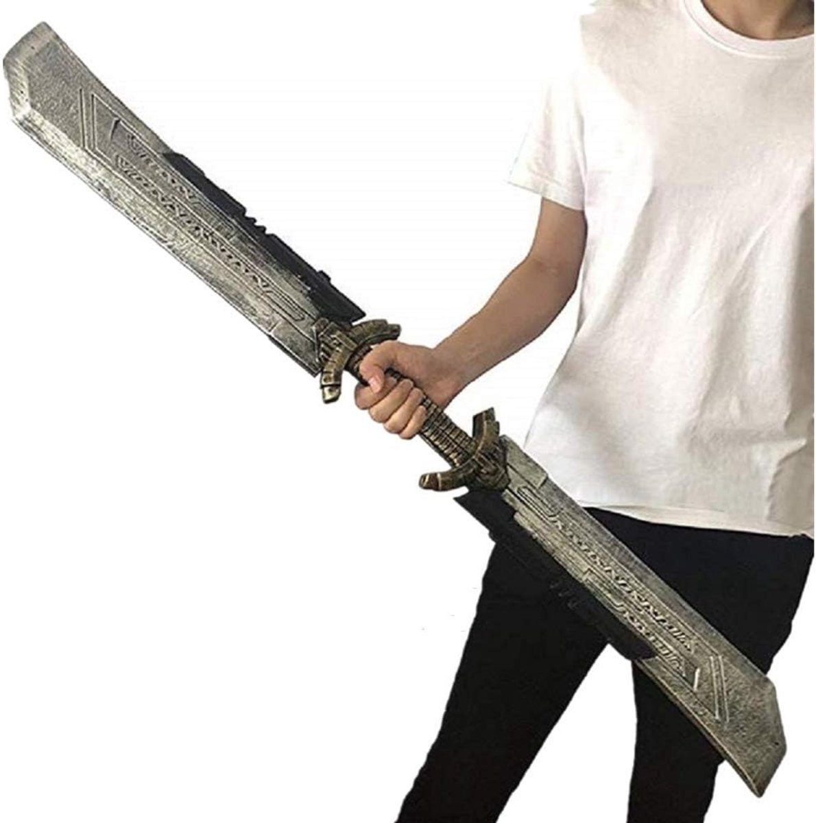 Cosplay Prop 110cm Thanos Double Edged Sword PU Foam Kids Toys Boys Birthday Gifts