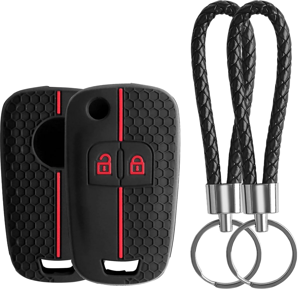 2 Stuks voor Opel Sleutel Hoes Autosleutel, Autosleutel Behuizing, Roder