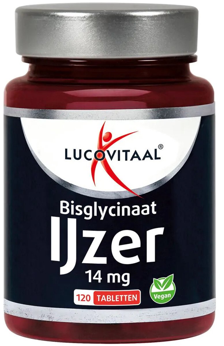 Lucovitaal - IJzer Bisglycinaat 100% - 2 x 120 tabletten - Voordeelverpakking