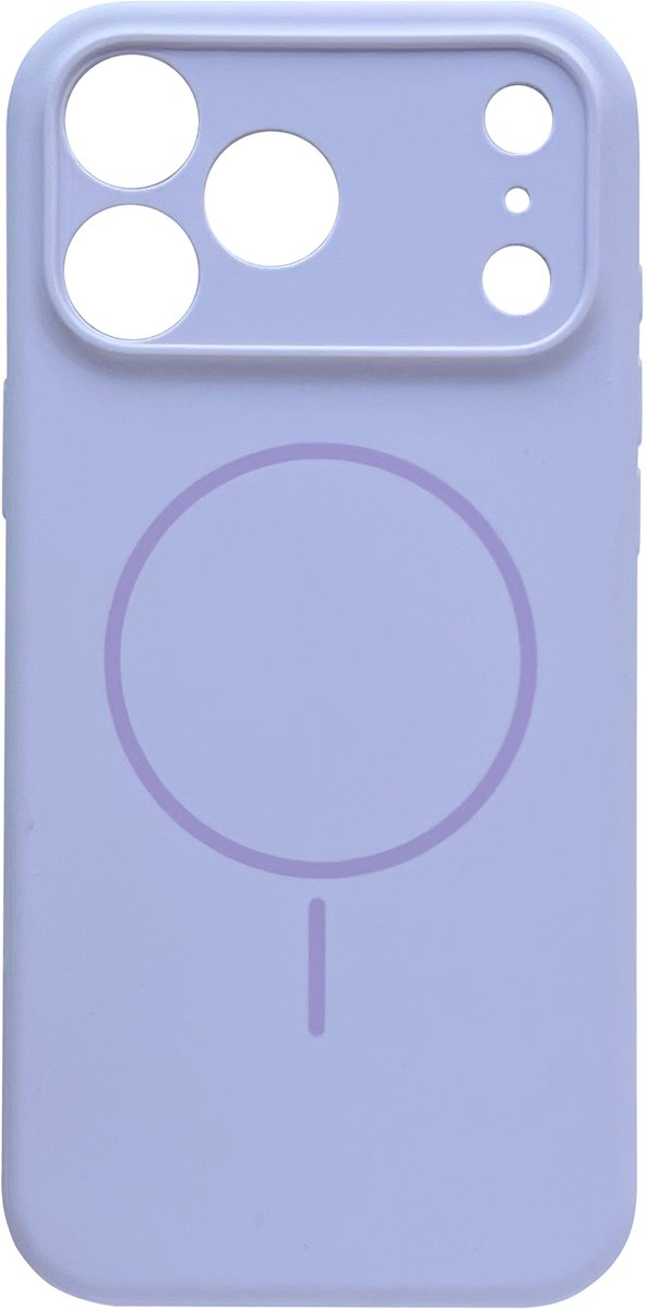 Casemania Hoesje Geschikt voor Apple iPhone 18 Pro Max - Paars - Zachte Liquid Siliconen Magnetisch Back Cover Case - Geschikt voor MagSafe - Telefoonhoesje met Camera Bescherming