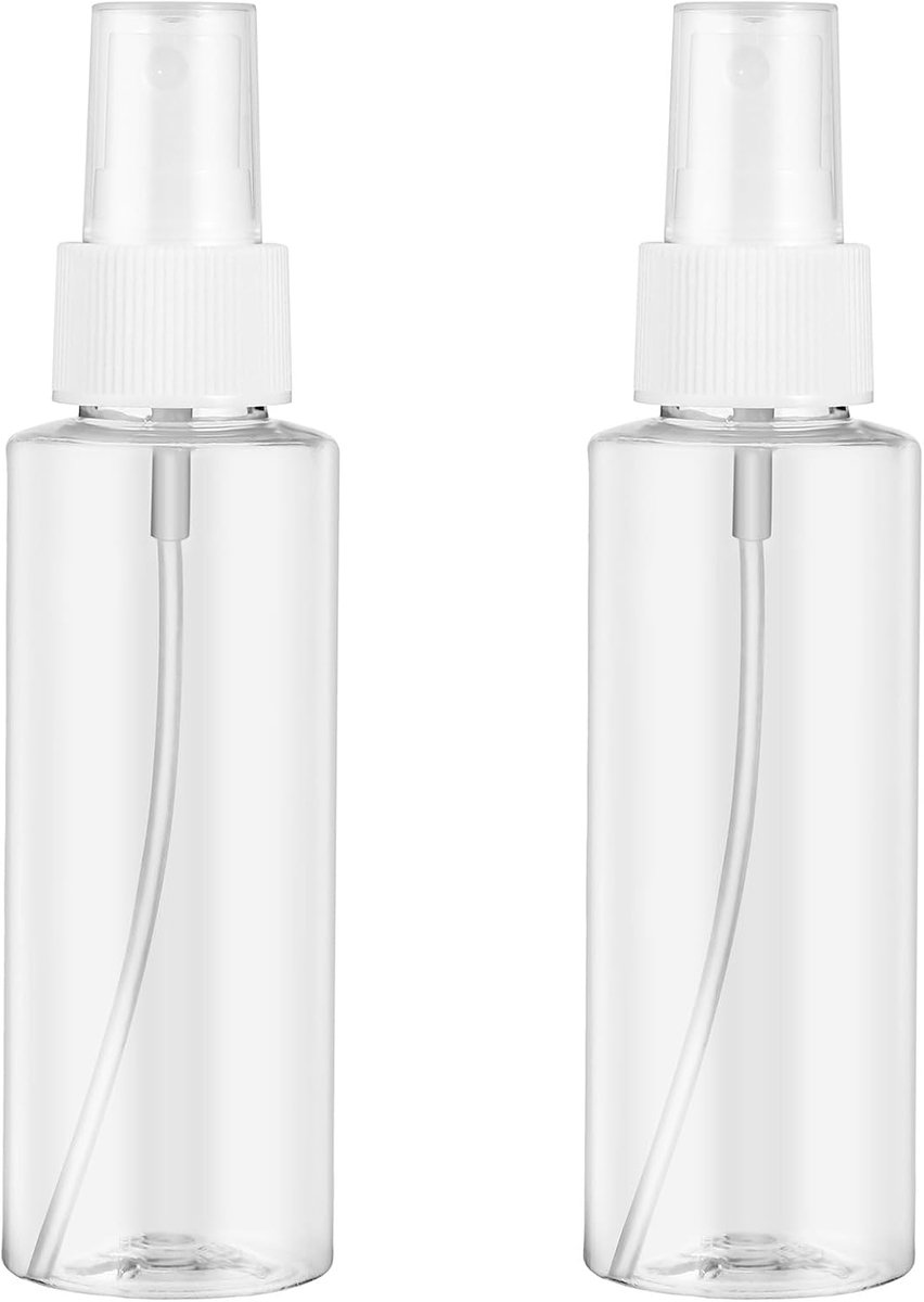 Spuitflessen, 100 ml, lege spuitflessen, navulbaar, lekvrij, reisformaat, kleine spuitfles voor parfum, huidverzorging, tonic, water