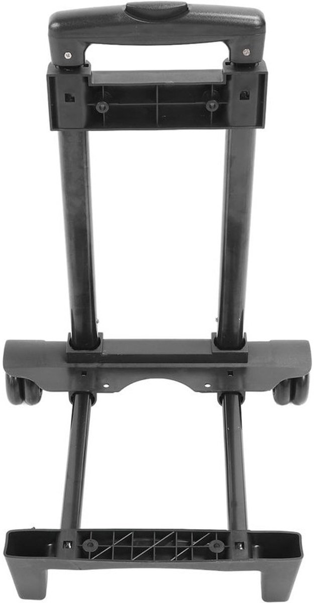 Opvouwbare Steekwagen - Handkar Trolley - Materiaal Verplaatsen - Afneembaar Dienblad - 50 kg - Zwart