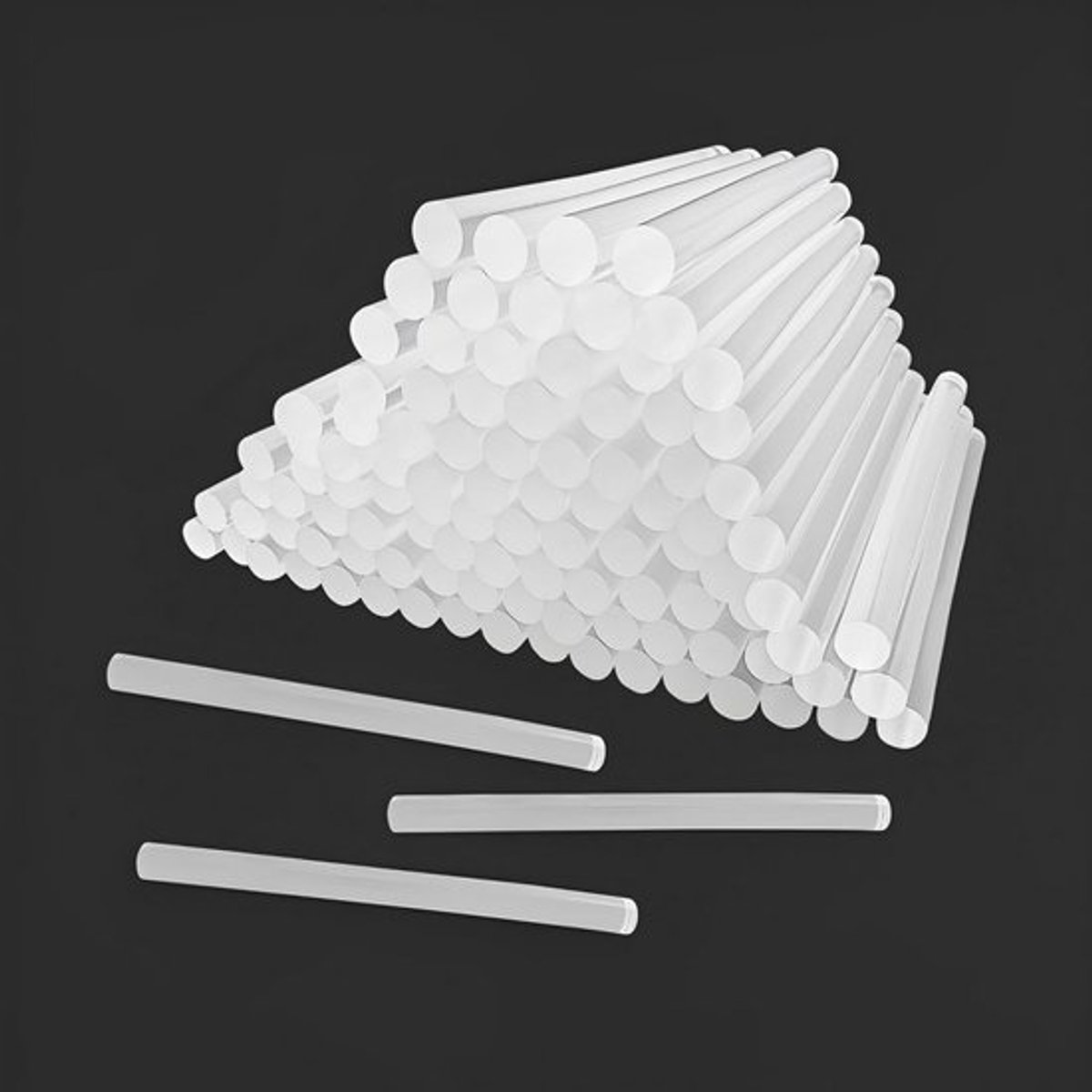 Lijmsticks 100 stuks - 7 mm x 150 mm Transparant voor Lijmpistool - Sneldrogend voor Doe-Het-Zelvers en Handwerk