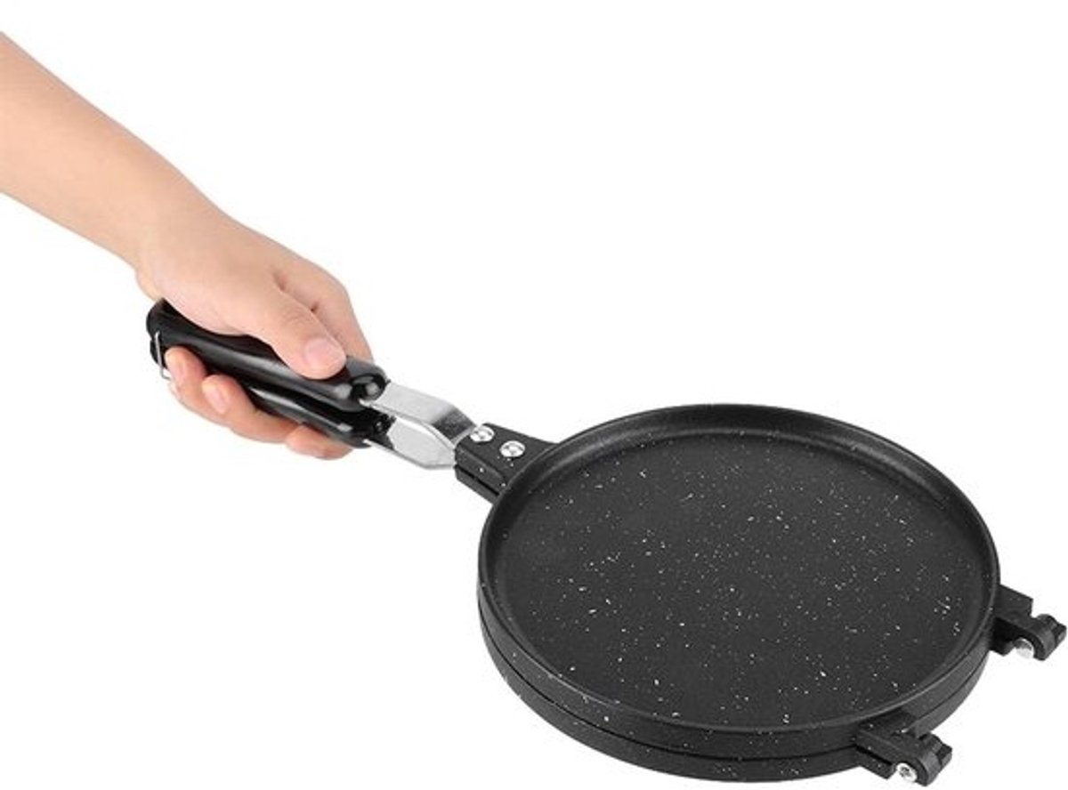 Wafelkegelmaker - Eierrol Maker - Gebak Maken - Antiaanbaklaag - 42 cm - Zwart