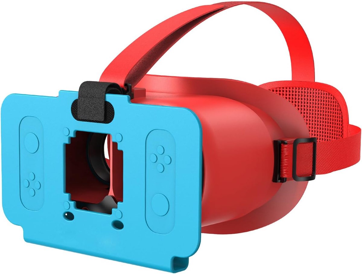 VR-headset voor Nintendo Switch 2 (2025), Switch 2 Virtual Reality VR-bril, 3D-bril met leerling en objectafstand, verstelbare HD-lenzen en comfortabele hoofdband