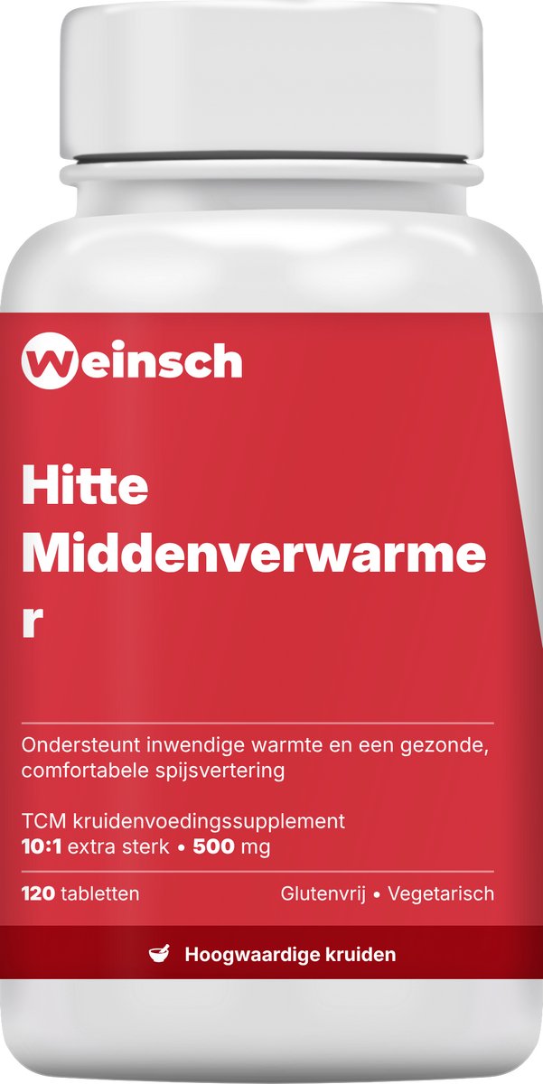 Weinsch Hitte Middenverwarmer (Fu Zi Li Zhong Pian) | 10:1 extra sterk | 500mg | 120 tabletten