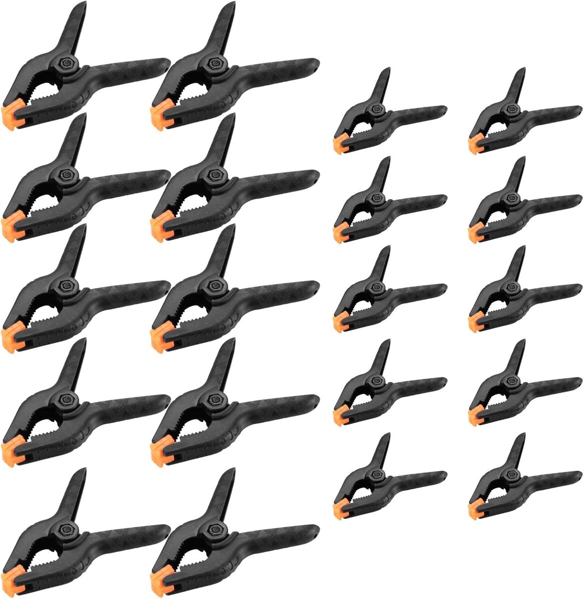20 stuks klemmen, 2 inch en 3 inch veerklemmen