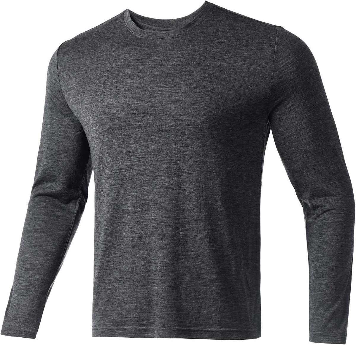 Protect 100% Merinowol Ondershirt Heren Zachte Lange Mouwen Shirt Geurbestendig Warm Ondergoed Geschikt Voor Jagen En Wandelen