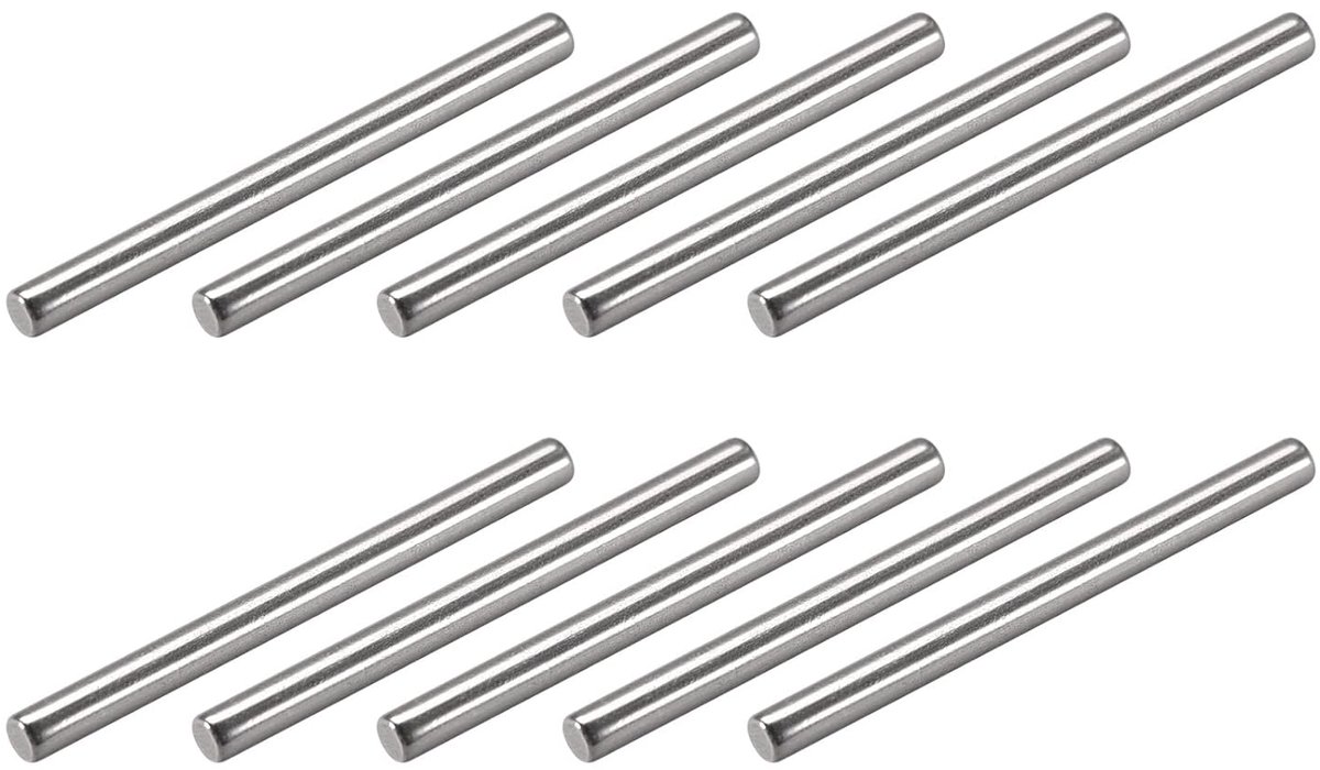 Dailygoods - Roestvrij Stalen Penhouders 2,5 x 25 mm voor Bevestigingselementen