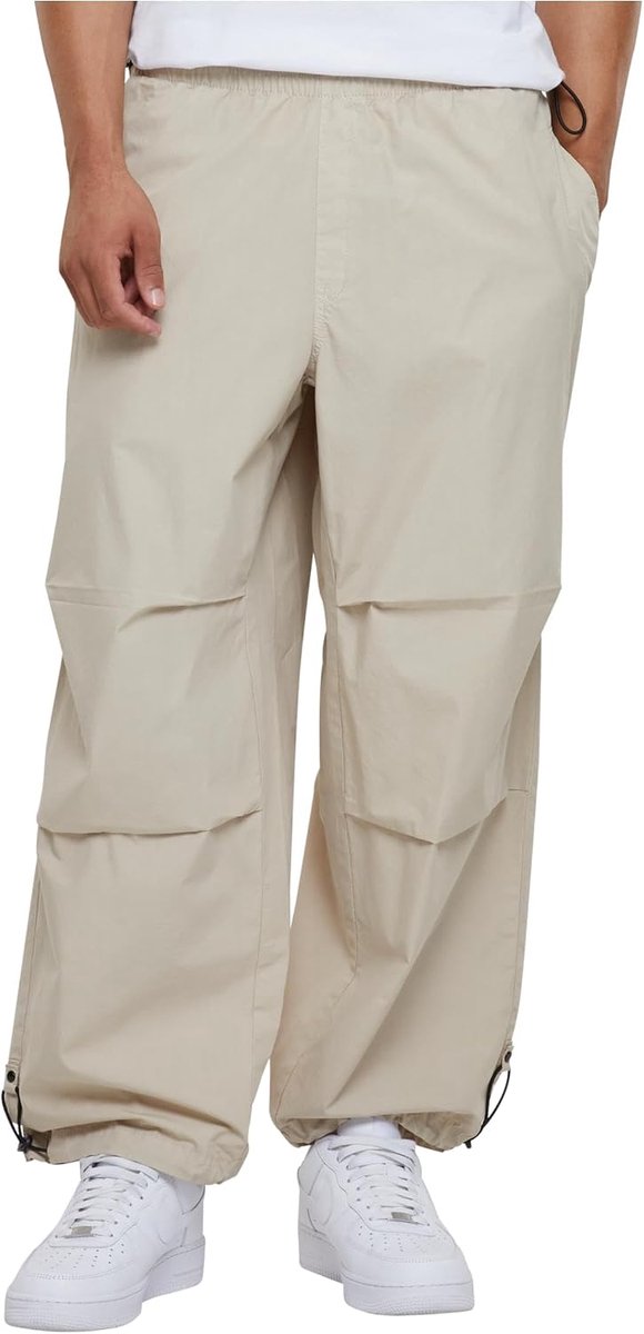 Classics Popline Parachute Pants Stoffen broeken zand Basics