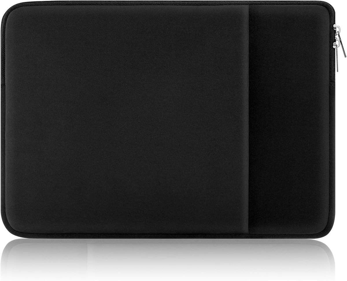 Laptophoes met gevoerde tas voor 15,6 inch laptop, compatibel met MacBook Air/Pro beschermhoes van 15,6 inch Chromebook/laptop