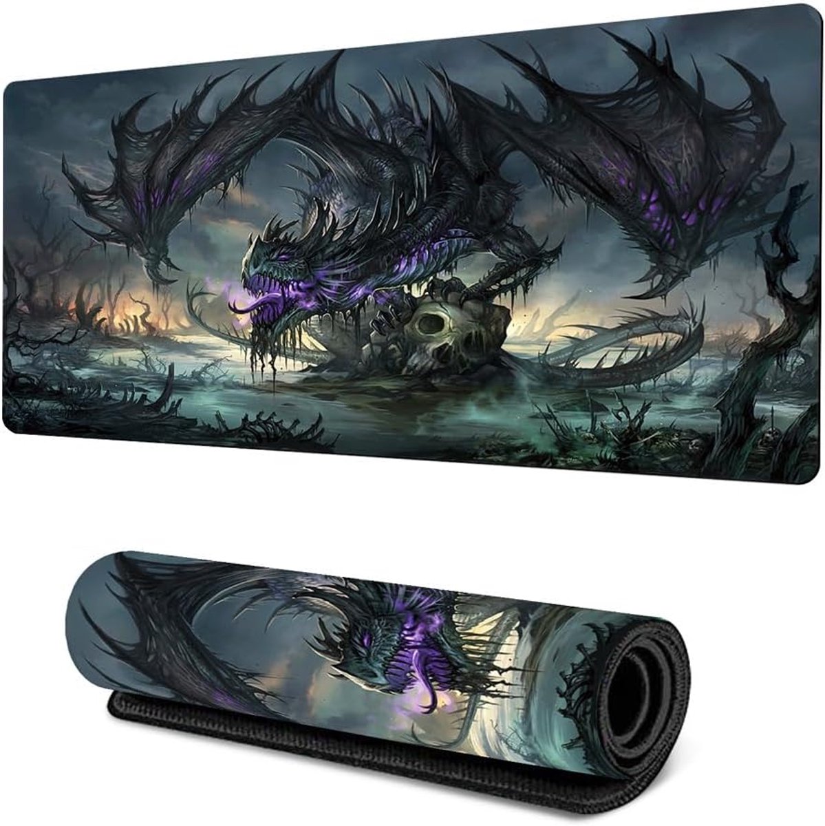 Muismatten, XXL, muismat, bureaumat, antislip, pc-muismat, grote muismat, dino, gaming, bureau, accessoires, mat, kantoor, decoratie