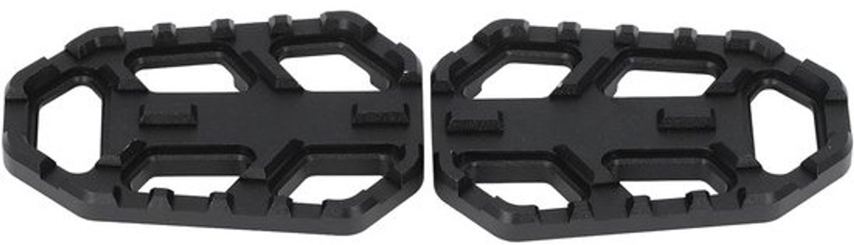 Motorfiets Voetsteunen - Rijders Voetsteunen - Verbeterd Rijcomfort - Anti-slip Tandontwerp - 9 x 5 x 3 cm - Zwart