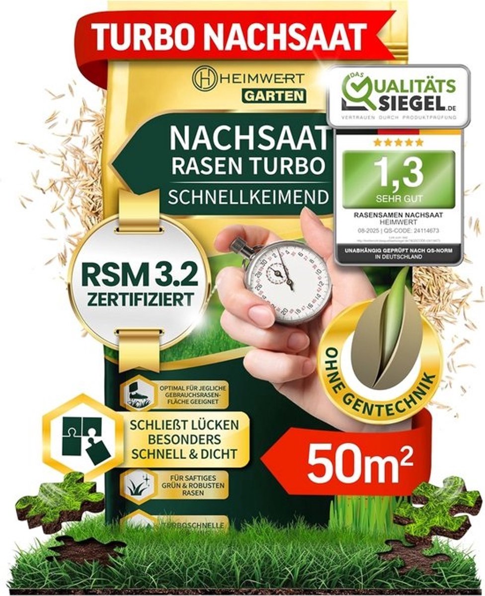 Snelkiemend Sport- en Speelgazon Graszaad voor Herstel - 1 kg voor 50 m2