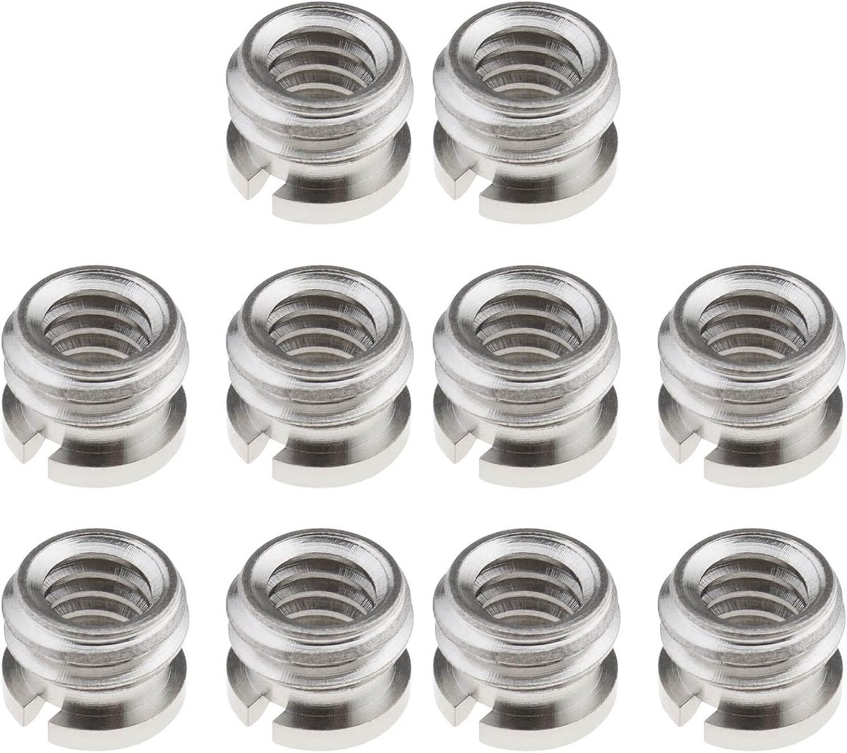 10 STKS 1/4 Inch tot 3/8 Inch Draad Adapters Reducer Bus Statief Schroef Camera Spigot Converteren Schroeven voor Camera Statief Ball Head Gimbal Flash Ondersteuning