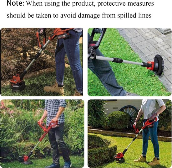 Spoelen & Caps Voor Einhell, 1.6mm x 4.9m Onkruid Eater Lijnen voor Einhell string trimmer GE-CT 18/28 Li en GE-CT 18/28 Li TC (12 Spoelen + 2 Caps) — afbeelding 5