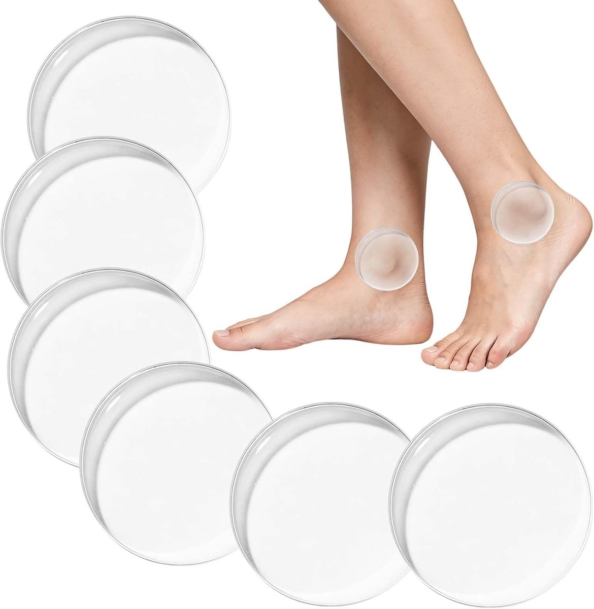 3 paar siliconen enkelbeschermers, gelpad