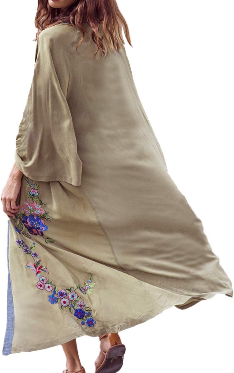 Zomer Lange Kaftan Maxi-Jurk Boheemse Badpak Strandbedekking Gewaden