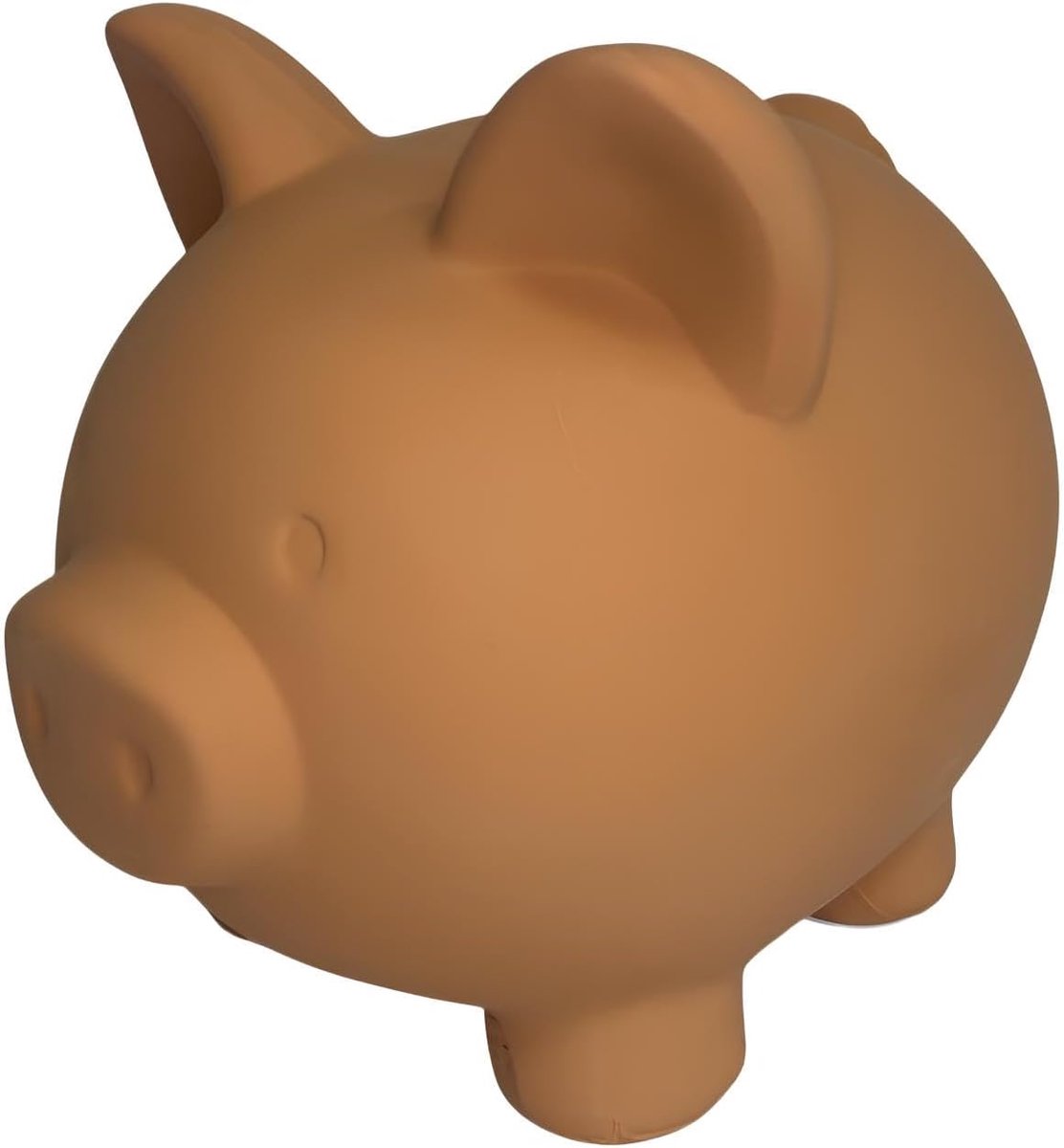 Spaarpot van terracotta, 24 cm, groot, klassiek, van terracotta, om te breken zonder dop, met de hand gemaakt van kokosnoot, varkentje van keramiek, traditioneel voor munten en bankbiljetten