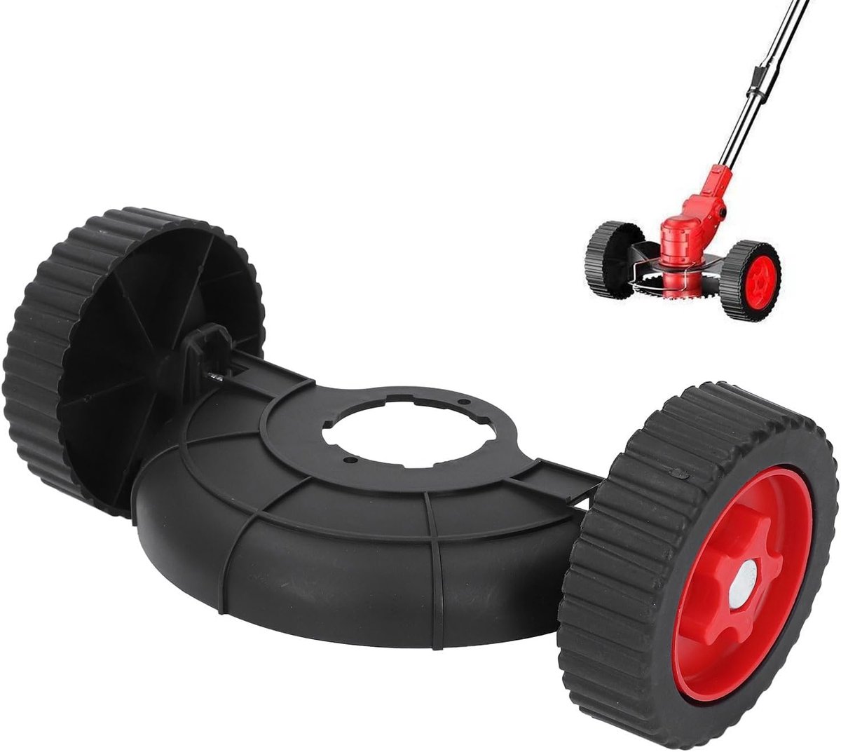 Wacker steunwiel, multifunctionele draagbare arbeidsbesparende grastrimmer hulpwielbevestiging voor tuin onkruidverdelgers
