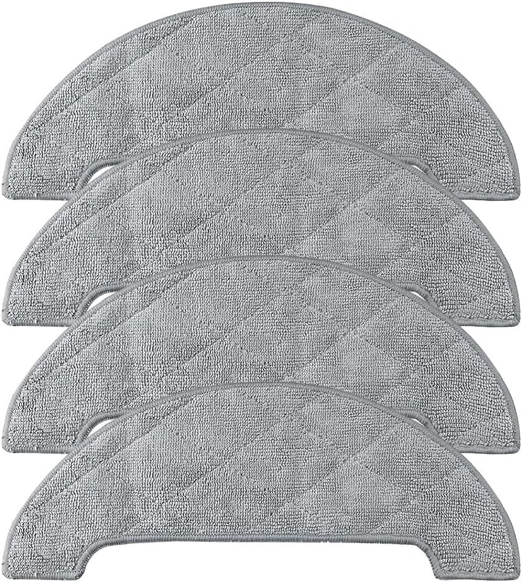 Pads, Reiniging Mop Doek Vervanging voor Honiture Q6 Pro, voor Laresar voor L6 Pro, voor AIRROBO T10+, voor NoMo N2 Robot Stofzuiger Onderdelen (4 PACK)