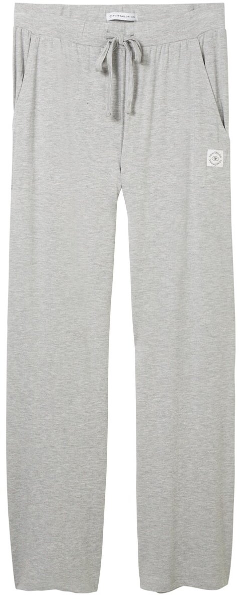 Tom Tailor Pyjamabroek in gemêleerde look - grey-medium-melange