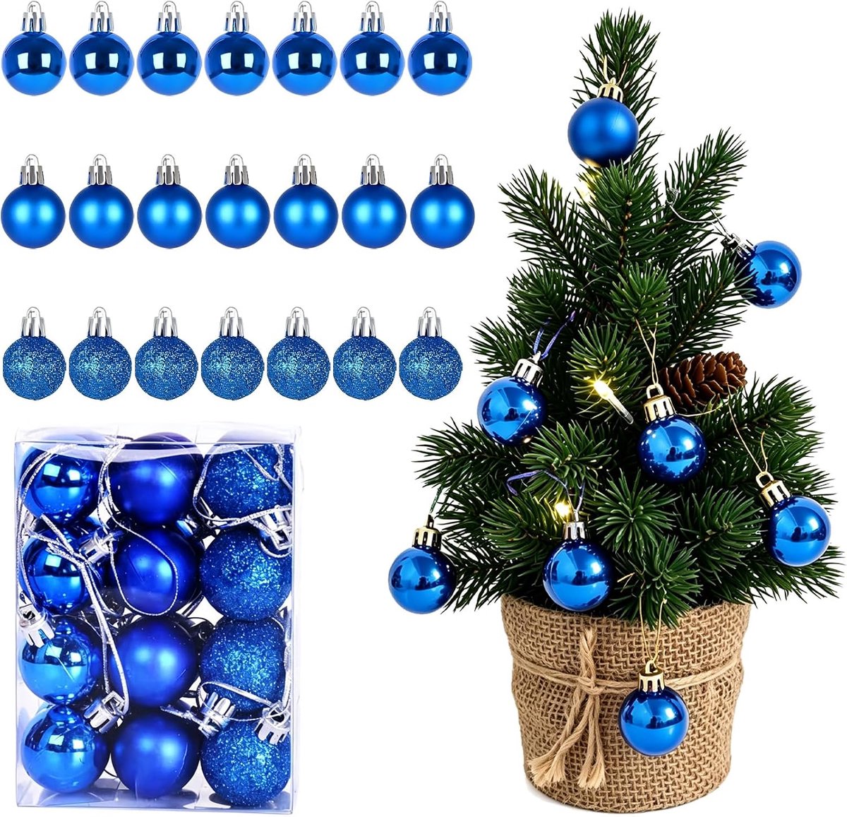 Kerstballen, onbreekbaar met sleutelkoord voor