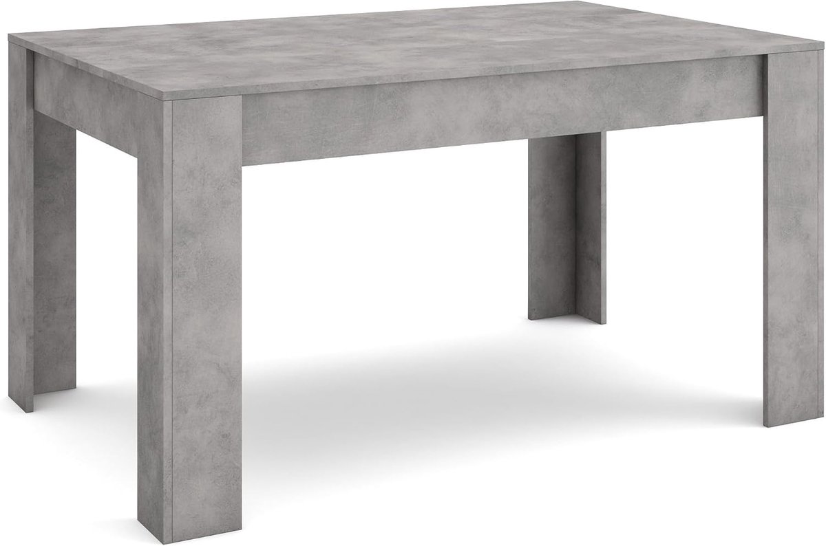Home | Eettafel | Keuken, eetkamer, tafel | 140x90x76 cm | Voor 6 personen | Dining Table | Moderne stijl | Cement