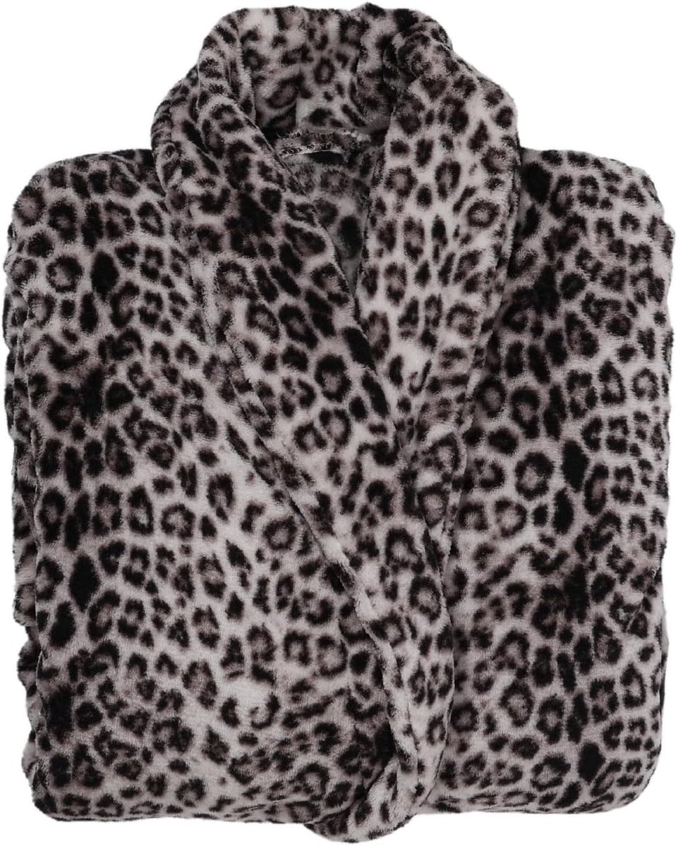 Badjas dames en heren coral fleece ochtendjas kraag Cozy Light