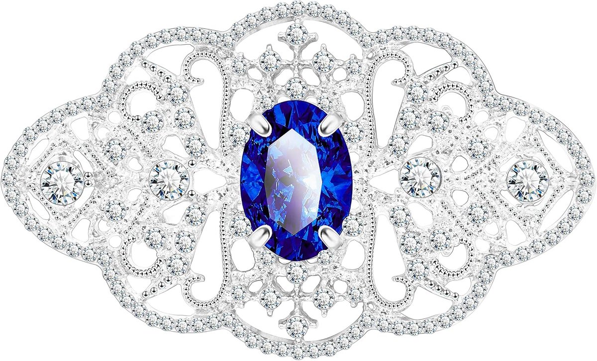 Broches Art Deco Retro Strass Bruiloft Mode Glam Outfits Vintage Bruids Bloem Kristal Lint Broche Party Gift voor Vrouwen Dames