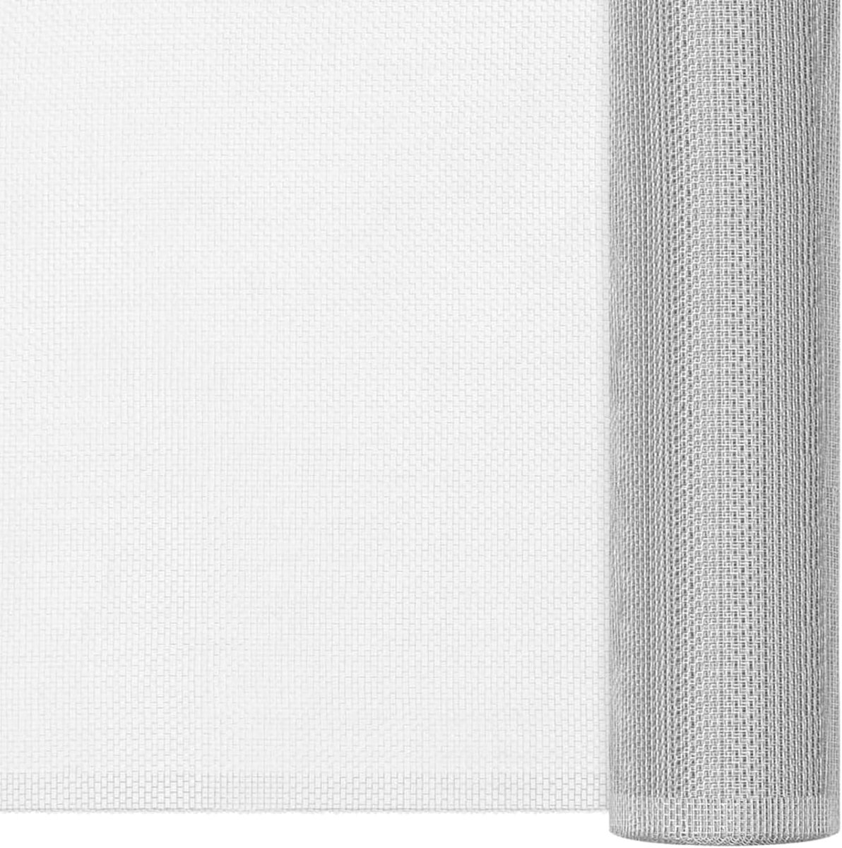 Vliegengaas, insectenhor, vliegennet, aluminium weefsel, rol, aluminiumweefsel, muggengaas, gaas, gaas, aluminium, 112 x 500 cm (b x l), zilver