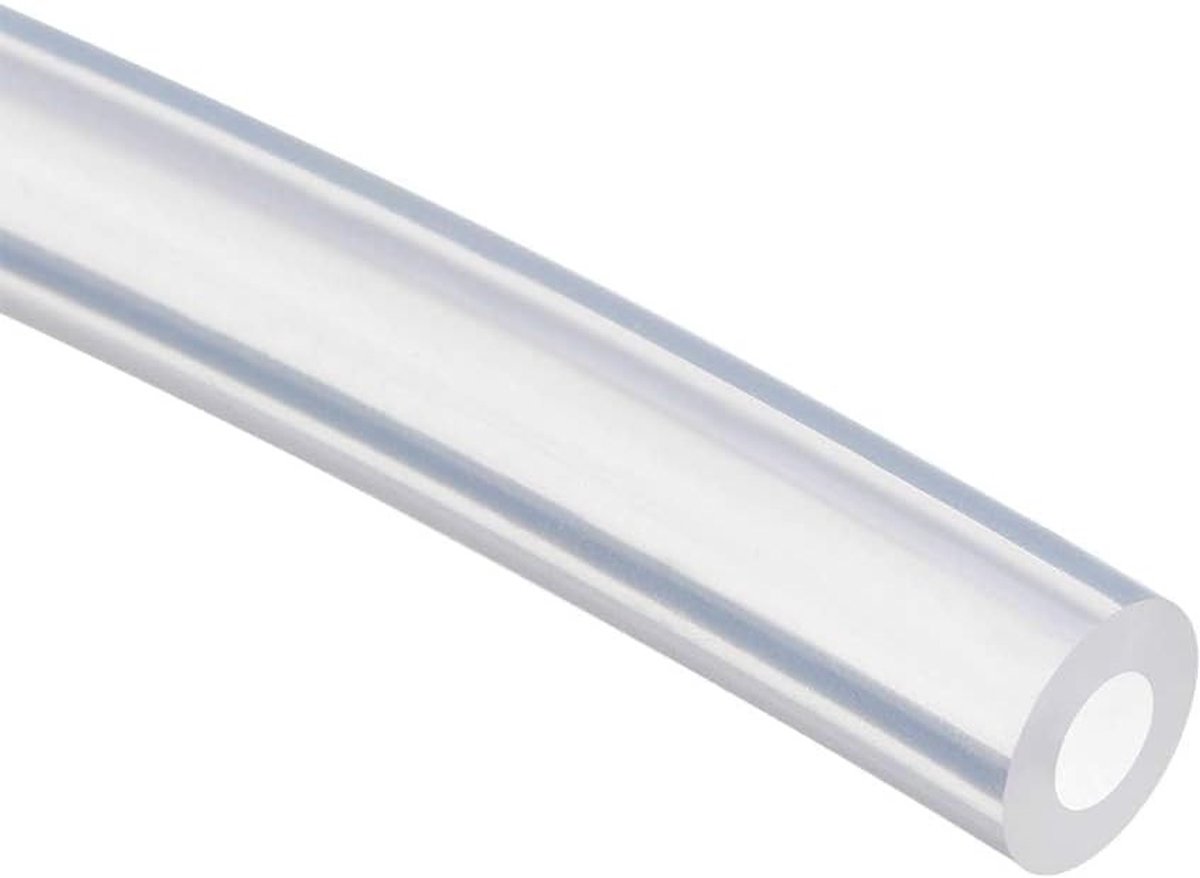 Flexibele Siliconen Slang 5mm ID x 10mm OD - 5m Lange Water- en Luchtpijp voor Pompoenoverdracht, Duurzaam en Transparant