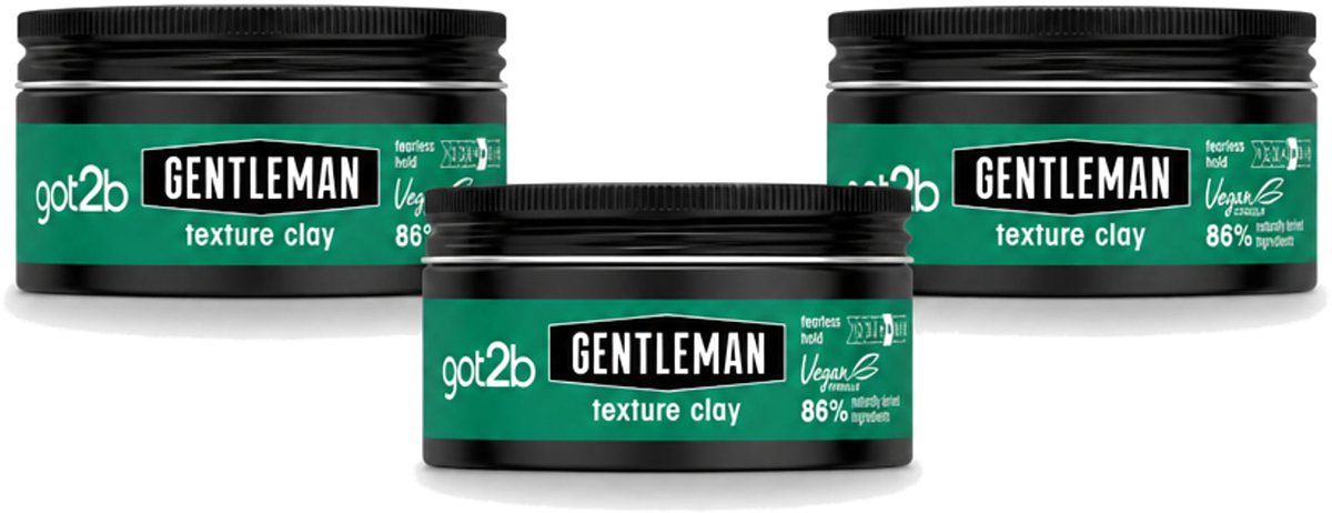 3 x Got2B - Texture Clay - Gentleman - 100 ml - Voordeelverpakking - 3 stuks