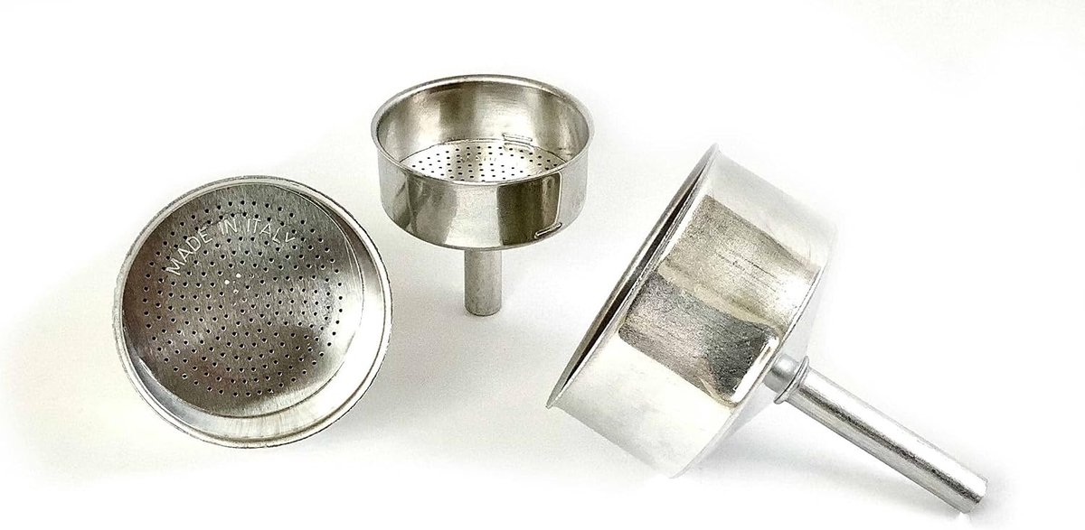 Aluminium Trechter - Vervanging- Maat 2 kopjes Aluminium Espresso Koffiezetapparaat Moka Pot- 5,1cm (2 kopjes)