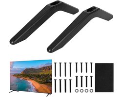 Tv-standaard, tv-standaard voor de meeste lcd-led-tv's van 32 tot 75 inch, tv-houder met schroeven set Smart voor S-a-m-s-u-n-g, T-C-L, H-i-s-e-n-s-e, S-o-n-y, L-G,