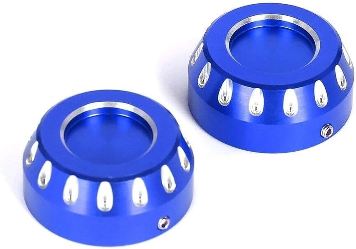 3D-CNC-afdekdop voor de bovenste voorvork, compatibel met Monkey 125 Grom125 DAX ST125 MSX125 MSX 125SF alle bouwjaren, motoraccessoires (blauw)