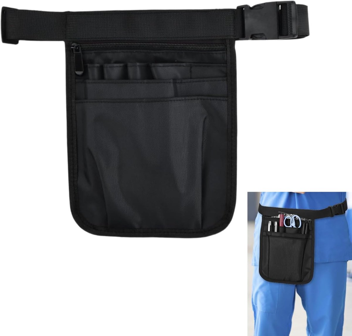 Heuptas, kleine gereedschapstas en riemtas voor vrouwen, multifunctionele zakorganizer met riemclip, gereedschapsriemzakjes voor werk, gereedschapstassen, verpleegtassen