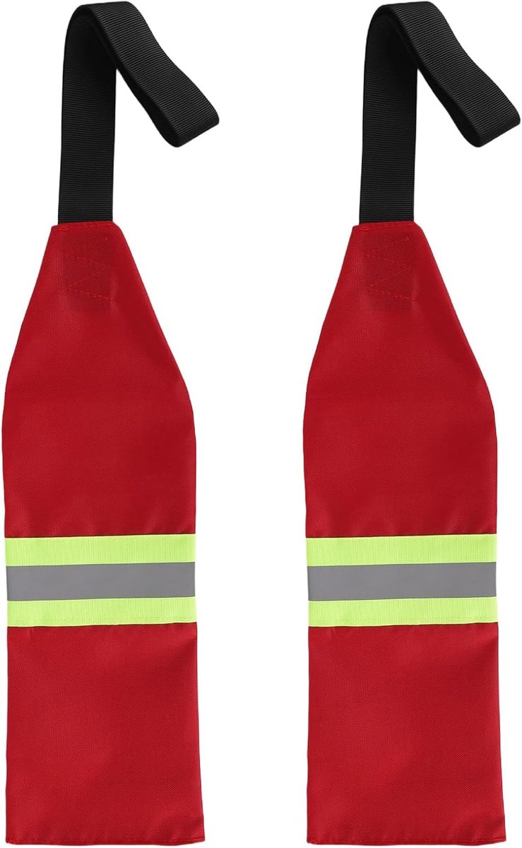 Kajaks met Reflecterende Strip, Goed Zichtbare Waarschuwingsvlaggen voor het Vervoer van Kajaks Kano's SUP's Boten Vrachtwagens en Aanhangers