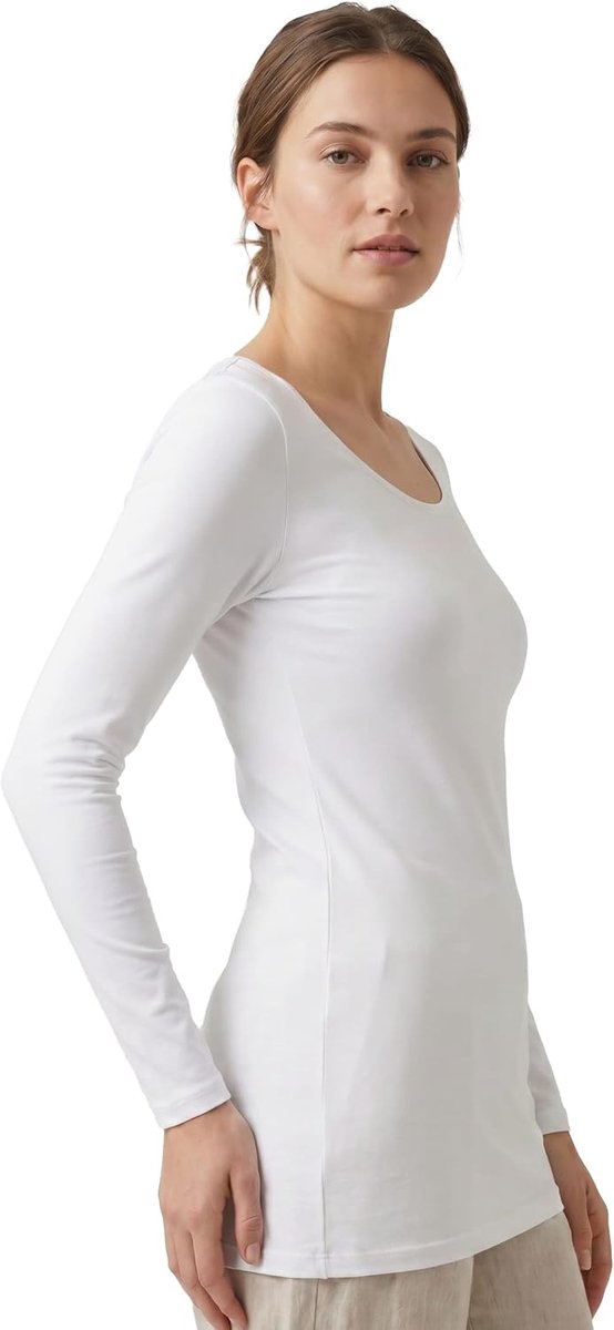 Treasure 1/2 stuks dames bamboe tanktop of shirt met lange mouwen