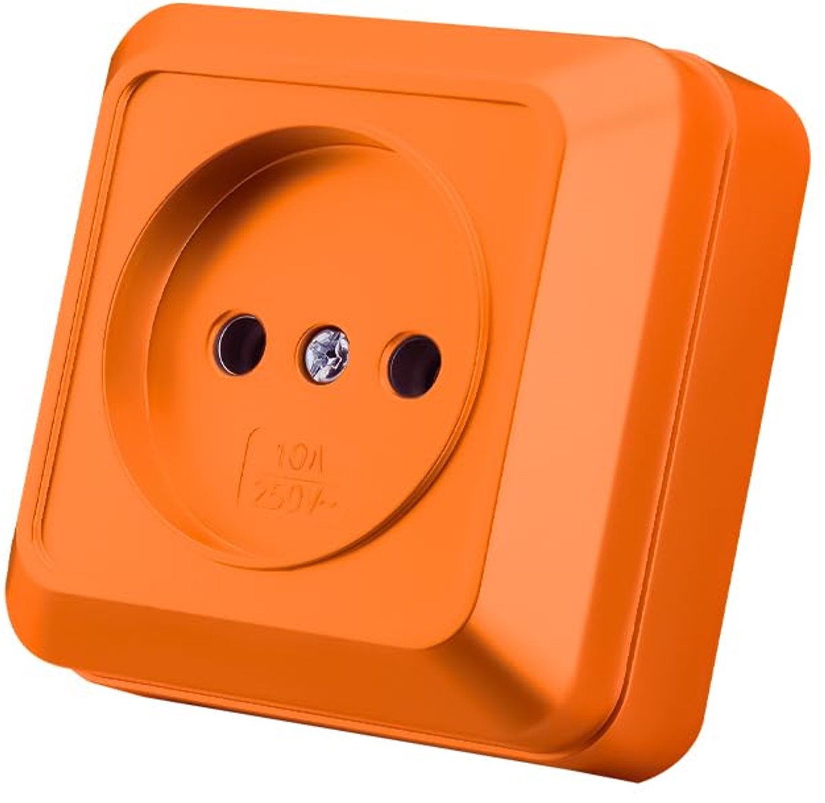 Set opbouw stopcontact binnen 250V AC 16A oranje geaard stopcontact MZ-03