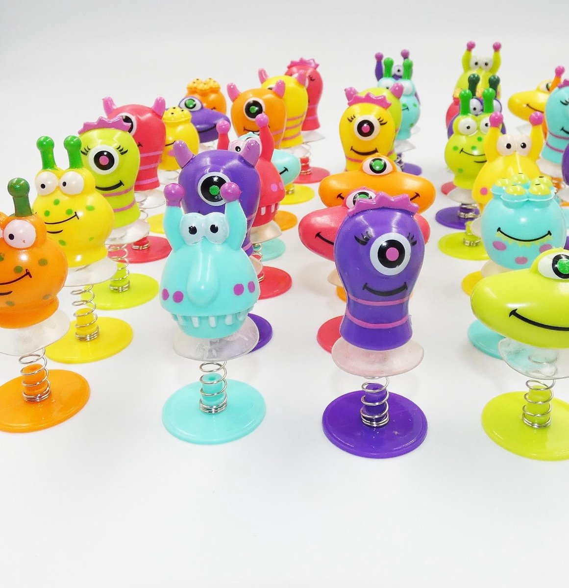 36 springmonsterspeelgoed, klein veerspeelgoed voor jongens en meisjes - Kermis, verjaardagen, verrassingszakjes, gastgeschenken, geschenkzakken, Pasen