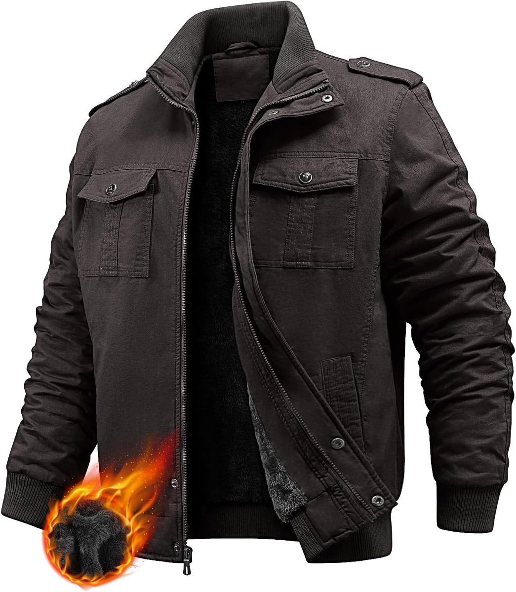 Winterjas fleece gevoerde jas warm katoen militaire jas bomberjack cargo jassen met meerdere zakken thermische dikke windjack jassen voor werk casual outdoor