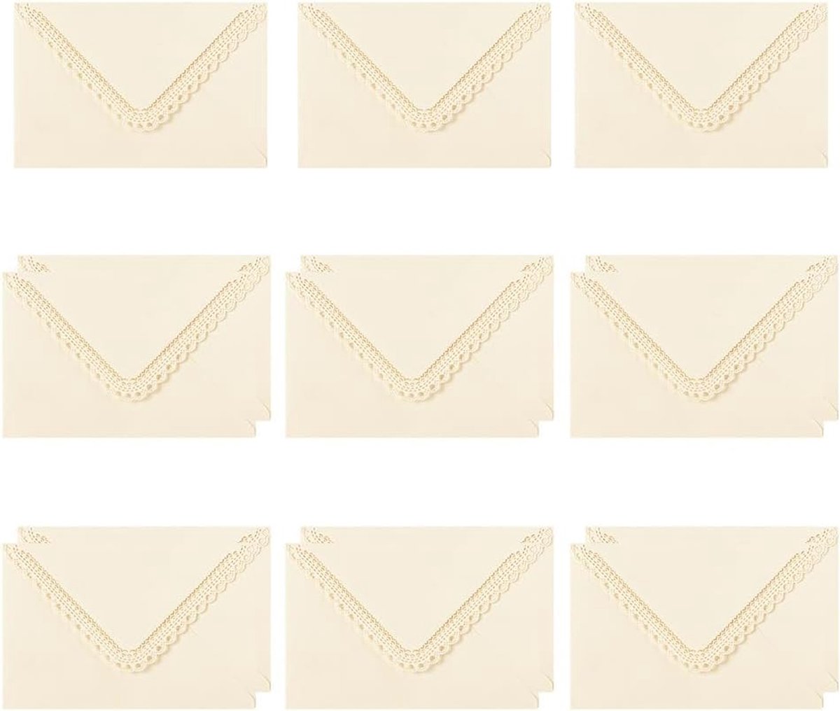 15 Stuks Enveloppen van Papier, voor Bruiloften & Feestdagen