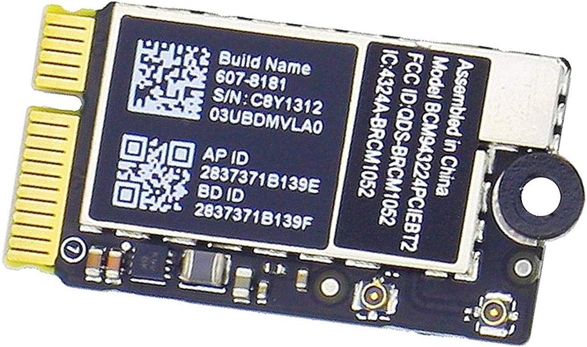 WiFi Bluetooth Airport Draadloze Netwerkkaart Vervanging voor MacBook Air 11" A1370 13" A1369 (Mid 2011) 11" A1465 13" A1466 (Mid 2012) WiFi-kaart