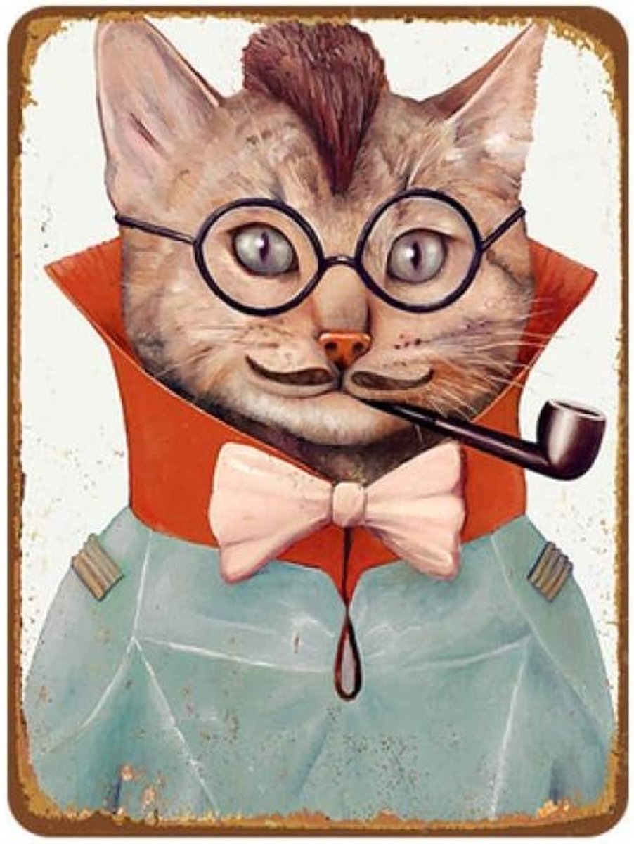 Bord Creatieve Dier Shabby Chic Metalen Tin Teken Vintage Thuis Pub Club Retro Metalen Muurschildering Art Pet Shop decoratie 20x30cm 11